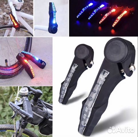 Наконечники на руль V-Grip с подсветкой, «рога на Наконечники на руль V-Grip с подсветкой, «рога на