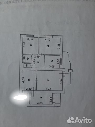 4-к квартира, 89.6 м², 11/16 эт.