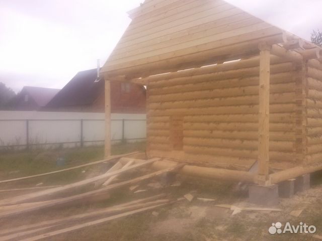 Сруб баньки 4х6+ 3 с террасой цена с установкой Сруб баньки 4х6+ 3 с террасой цена с установкой