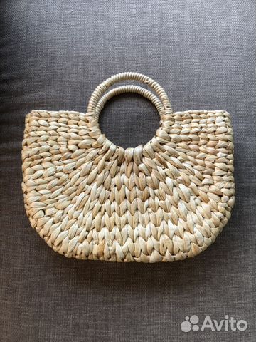Соломенная сумка, как в Zara, маленькая Соломенная сумка, как в Zara, маленькая