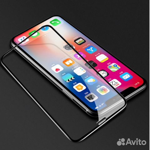 Защитные стекла на iPhone X/Xs. Полное покрытие