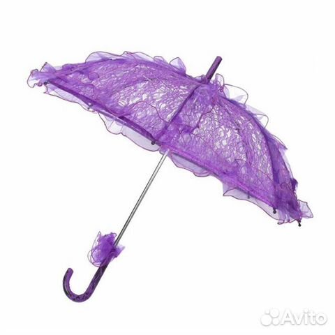 Зонт кружевной фиолетовый