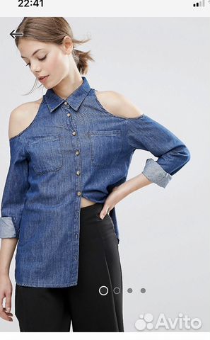Рубашка джинсовая ASOS Рубашка джинсовая ASOS