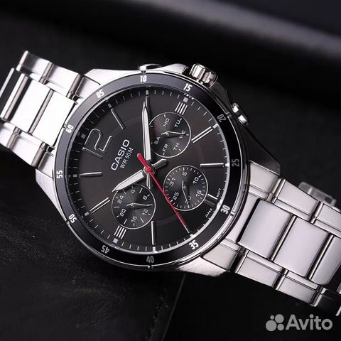 Casio MTP-1374D-1A Новые мужские часы хронограф