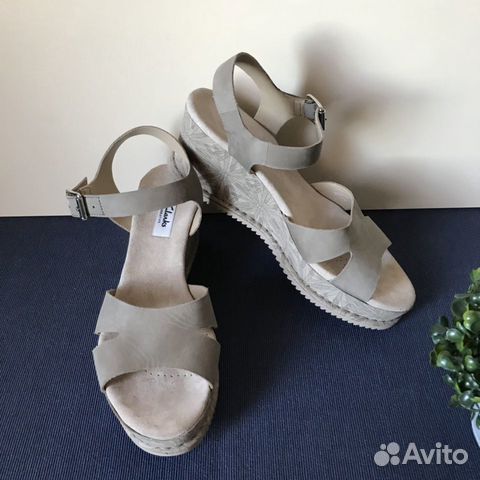 Босоножки Clarks narrative р.39,5 кожа почта