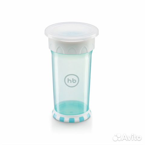 Кружка-поильник 350 мл HB Drinking Cup 360 Blue