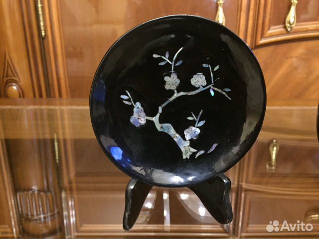 Тарелочки и шкатулки лак перламутр