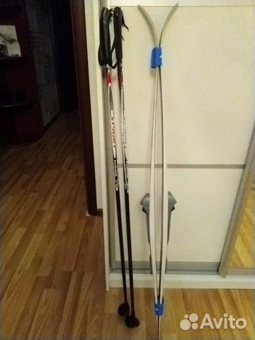 Комплект беговых лыж, детский (лыжи, ботинки, креп
