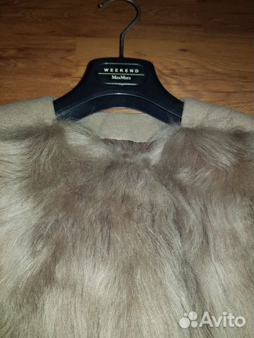 Пальто с мехом Max Mara, оригинал