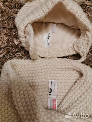 Комплект шапка и снуд Zara на 2 года