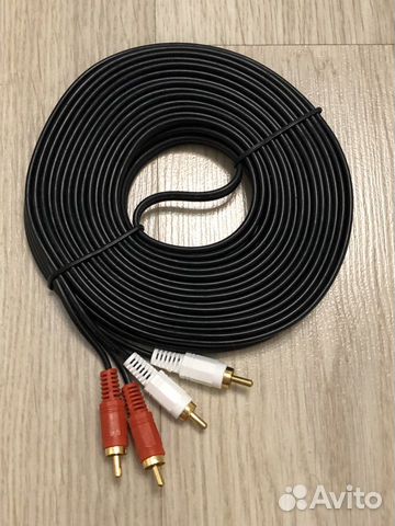 Кабель для звука и видео RCA 2 тюльпана 10 метров