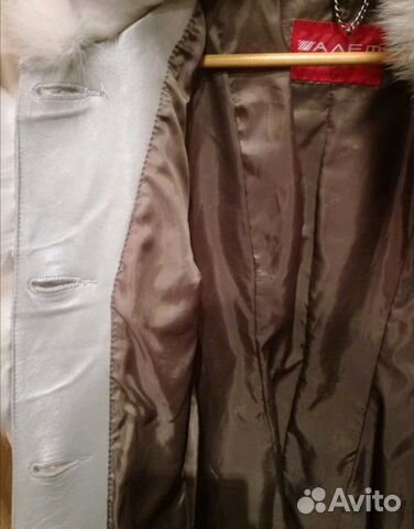 Шуба мутон с отделкой