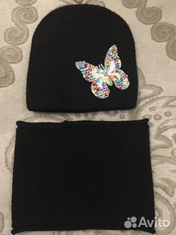 Комплект шапка, снуд на девочку