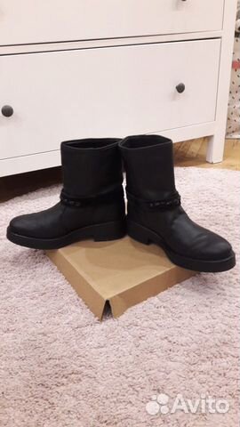 Женские демисезонные полусапоги (кожаные, 40 р.)