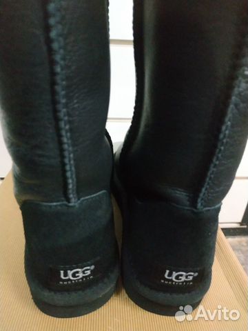 UGG угги, высокие обливные черные UGG угги, высокие обливные черные