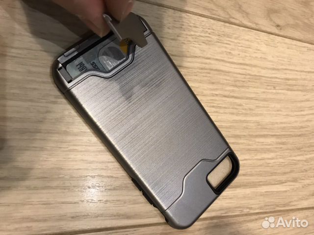 Чехол пластиковый для iPhone 7, с отделением для к Чехол пластиковый для iPhone 7, с отделением для к