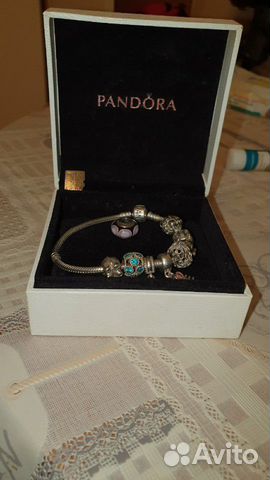 Pandora браслет + 9 шармов (оригинал)