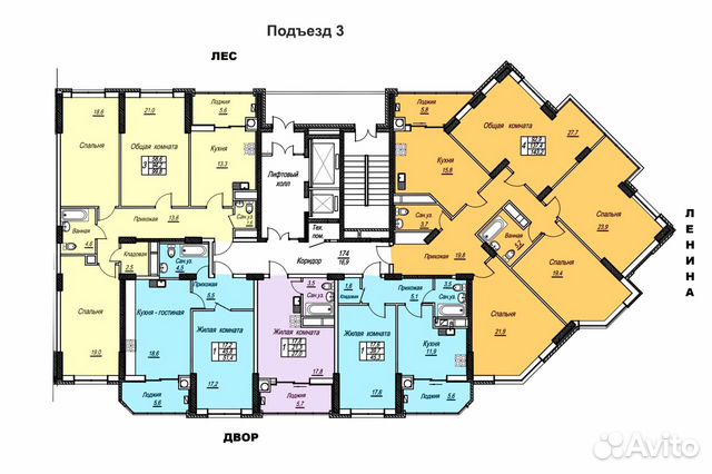 Планировки квартир ставрополь 3-к квартира, 99.8 м², 5/12 эт. в Ставропольском крае Покупка и аренда квартир А