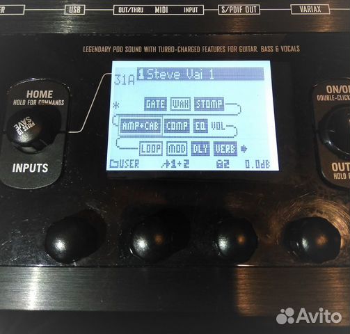 Line 6 Pod X3 Live AMP Modeler Pedal (Процессор) Line 6 Pod X3 Live AMP Modeler Pedal (Процессор)