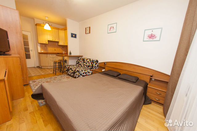 

Квартира-студия, 30 м², 2 кровати