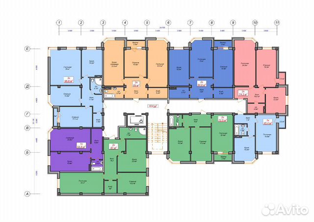3-к квартира, 105 м², 9/10 эт.