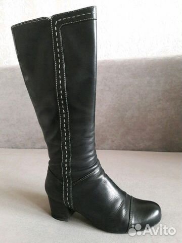 Сапоги женские кожа весна/осень(деми)