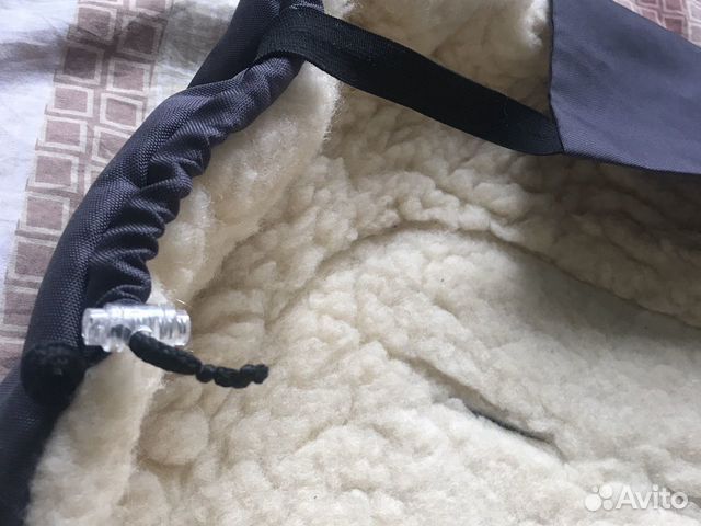 Зимний конверт меховой, натуральная овчина