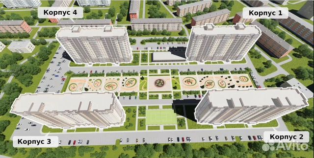 Своб. планировка, 24.2 м², 12/15 эт.
