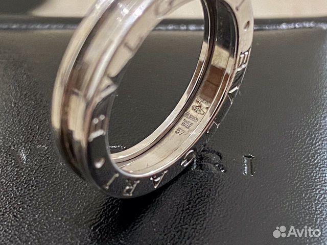 Bvlgari Кольцо(17-18) в1 полосу,Оригинал,белое зол