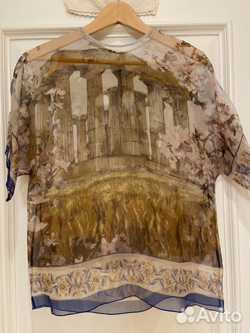 Топ шёлковый Dolce&Gabbana Топ шёлковый Dolce&Gabbana
