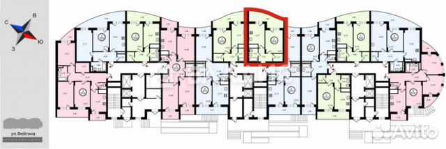 1-к квартира, 42.7 м², 1/17 эт.
