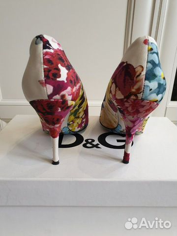 Туфли D&G. 39р. Вискоза. новые. оригинал