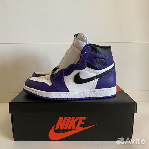 Air Jordan 1 Retro High Court Purple White 10US