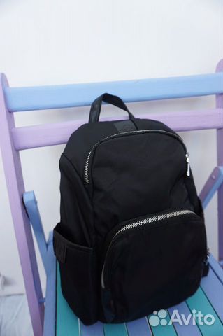 Рюкзак компактный Женский Черный Молодежный Рюкзак компактный Женский Черный Молодежный