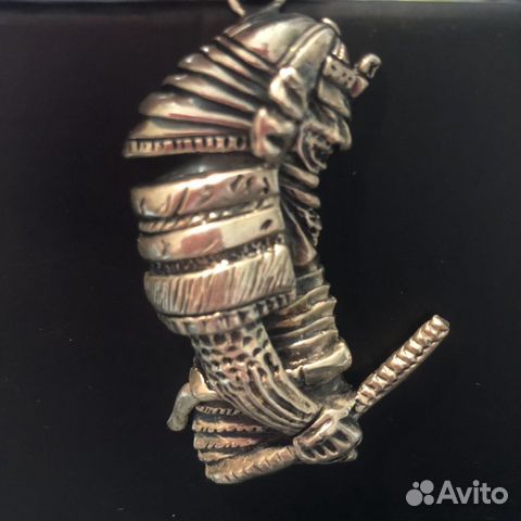 Кулон серебряный Самурай. Германия