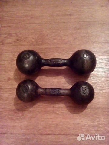 Гантели советские литые от 1 до 12кг