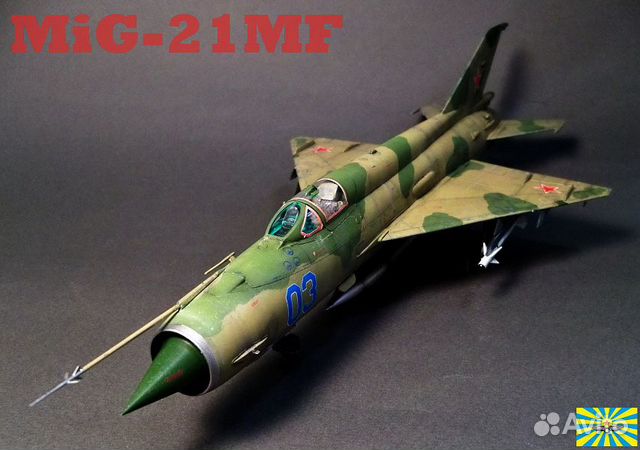 Модель самолёта миг-21 1/48