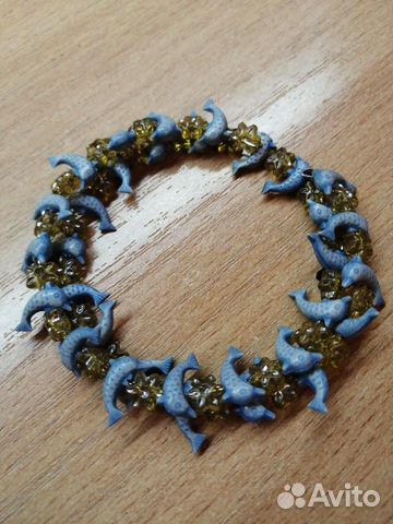 Браслет брошь четки