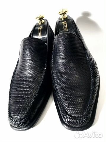 Туфли Zilli, чёрный варан, размер 41. Оригинал Туфли Zilli, чёрный варан, размер 41. Оригинал
