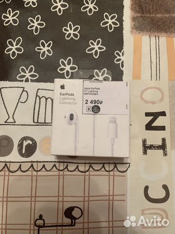 Наушники apple Earpods Lightning Connector Наушники apple Earpods Lightning Connector