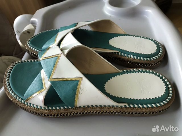 Шлепанцы тапочки сланцы Италия christian louboutin Шлепанцы тапочки сланцы Италия christian louboutin