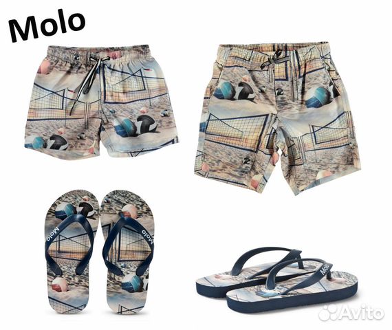 Новые сланцы и шорты для плавания Molo Volleyball Новые сланцы и шорты для плавания Molo Volleyball