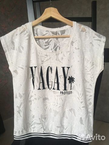 Футболка Vacay 42 р-р легкая на резинке Футболка Vacay 42 р-р легкая на резинке