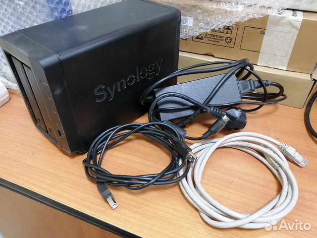 Сетевое хранилище NAS Synology DS214+, 2 диска Сетевое хранилище NAS Synology DS214+, 2 диска