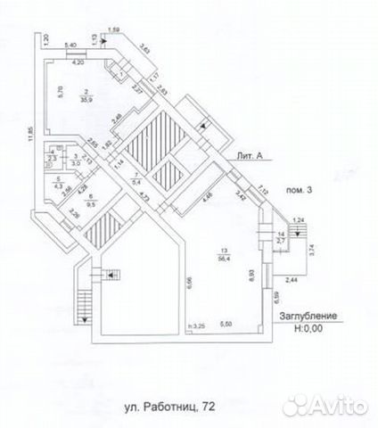 Помещение свободного назначения, 121 м² Помещение свободного назначения, 121 м²