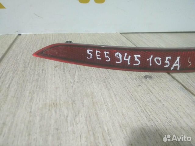 Катафот заднего бампера левый бу Skoda Octavia A7 Катафот заднего бампера левый бу Skoda Octavia A7