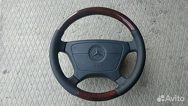 Руль дерево Мерседес w124 w140 w210 бу