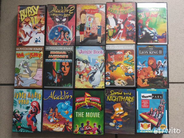 Картриджи на игровую приставку sega сега