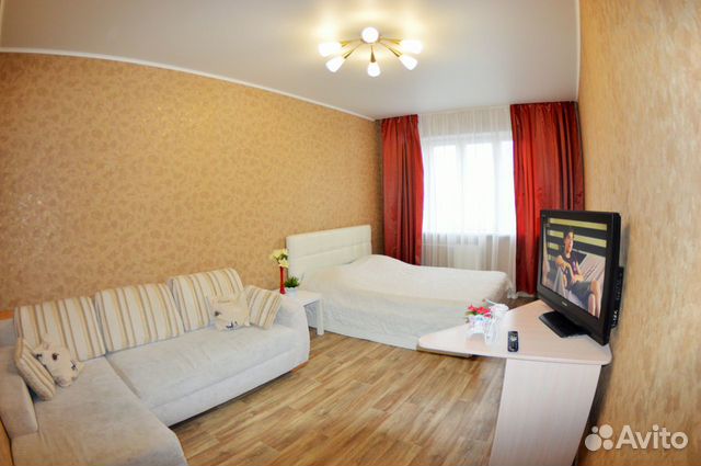 

1-к. квартира, 44 м², 2 кровати