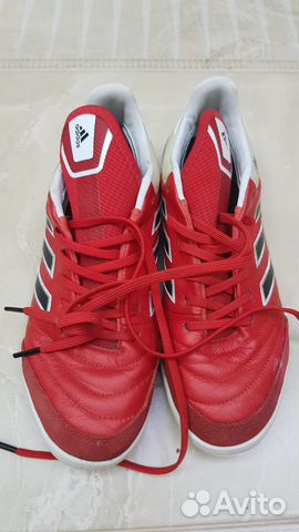 Бутсы кожаные сороконожки Adidas Copa 17.1, р-р 39